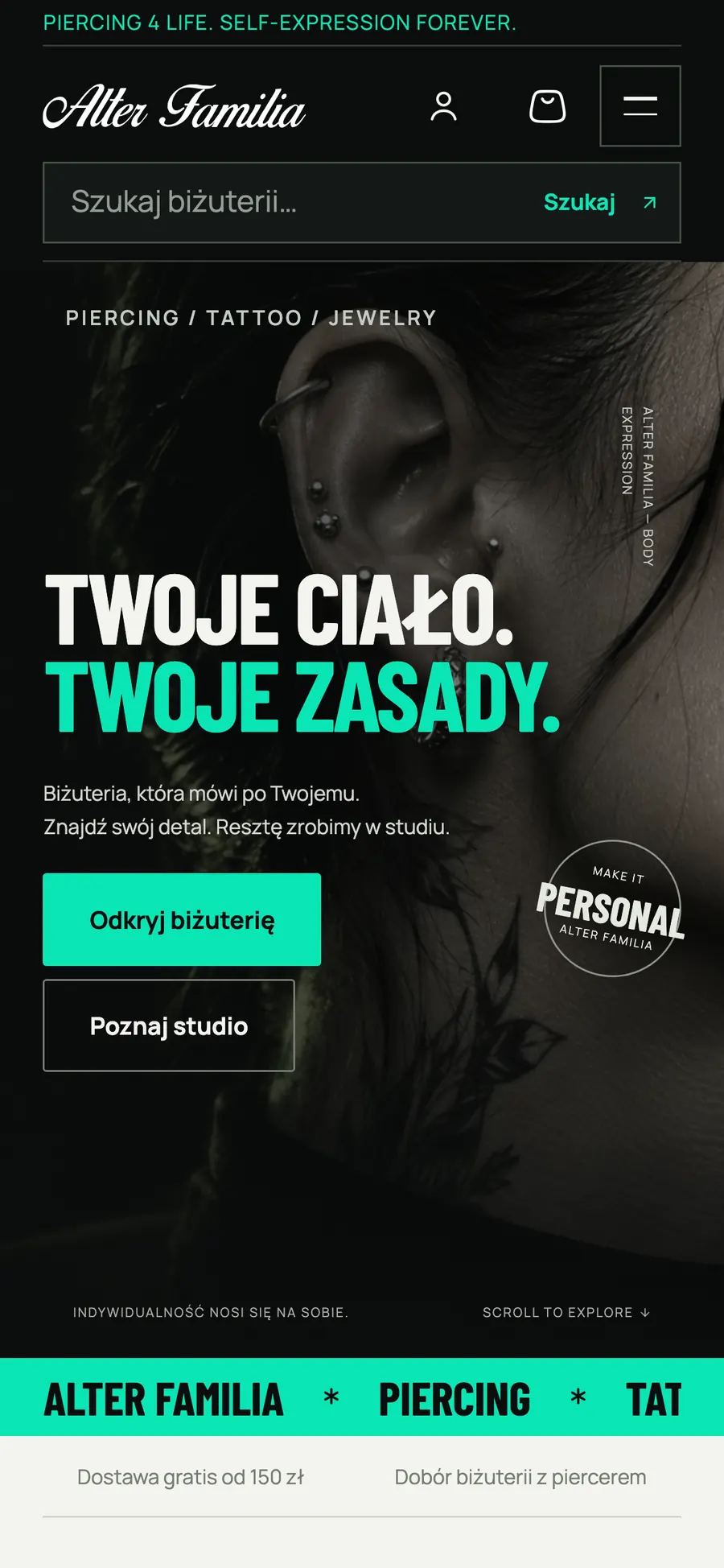 Strona główna na telefonie
